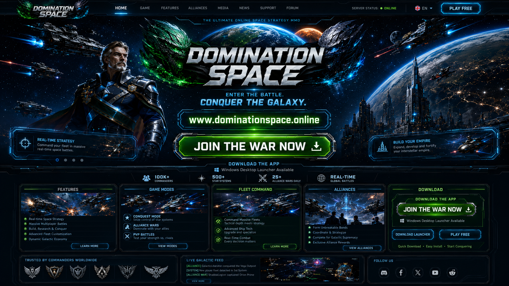 Domination Space — Enter the battle, conquer the galaxy